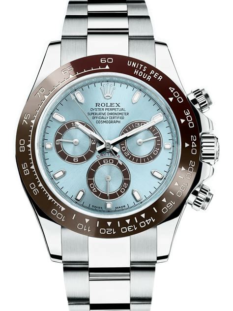 rolex corona blu|Rolex Cosmograph Daytona watch: platinum.